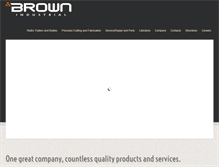 Tablet Screenshot of brownindustrial.com
